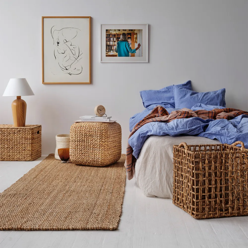 Lily sittpuff Ø59 cm, natural, vattenhyacint, rund Dixie