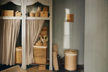 Lily tvättkorg - natur, vattenhyacint, flätad - Dixie