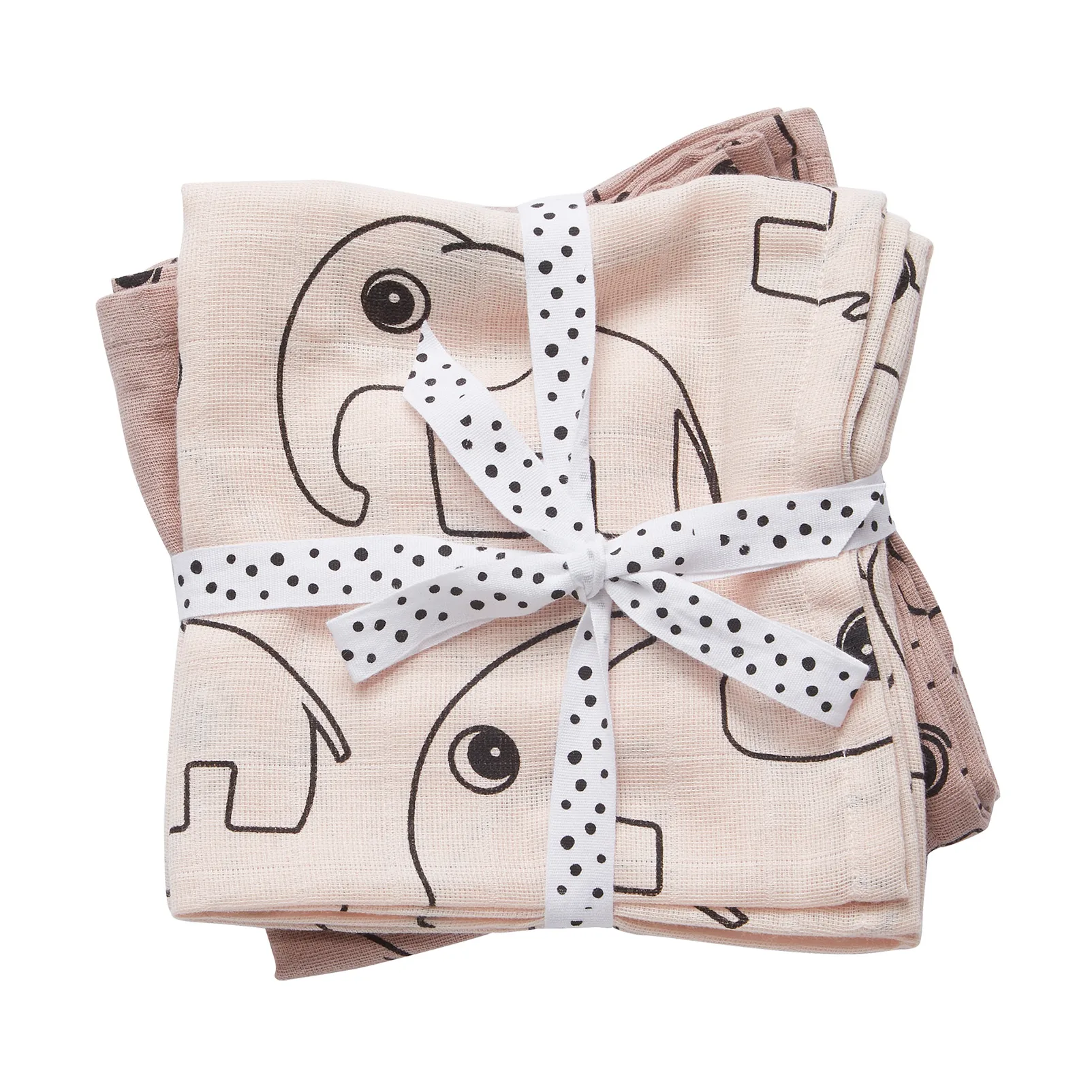 Contour bebisfilt 120x120 cm 2-pack, Powder Done by deer