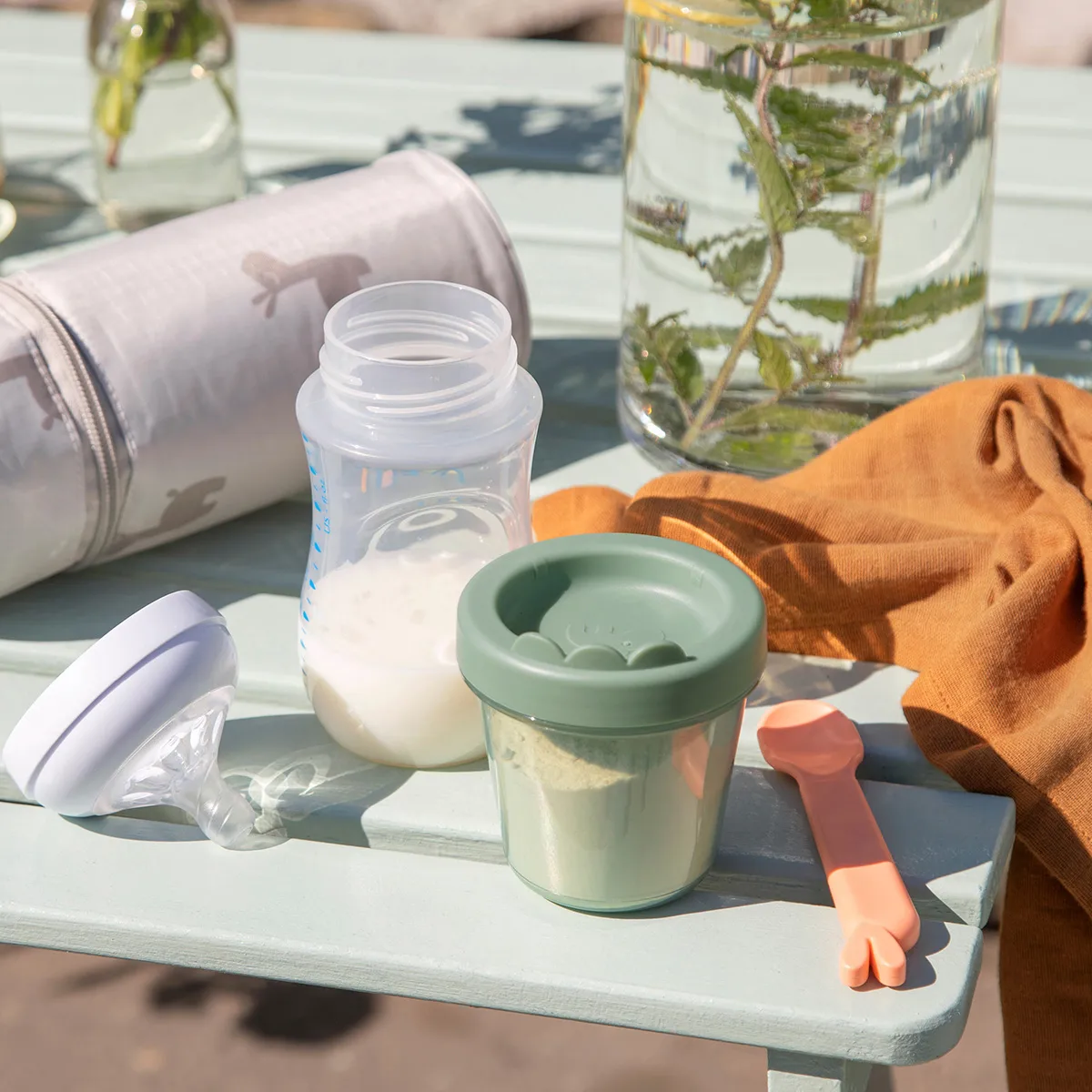 Croco matlåda 3-pack, Green Done by deer