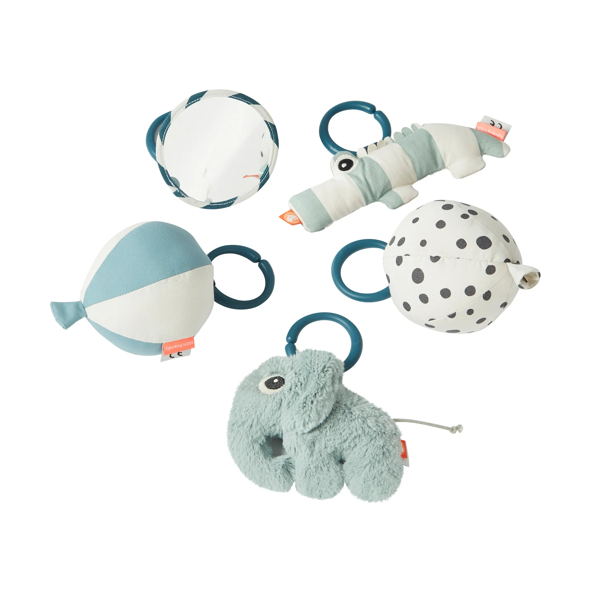 Deer Friends babygym Ø90 cm, Blue Done by deer