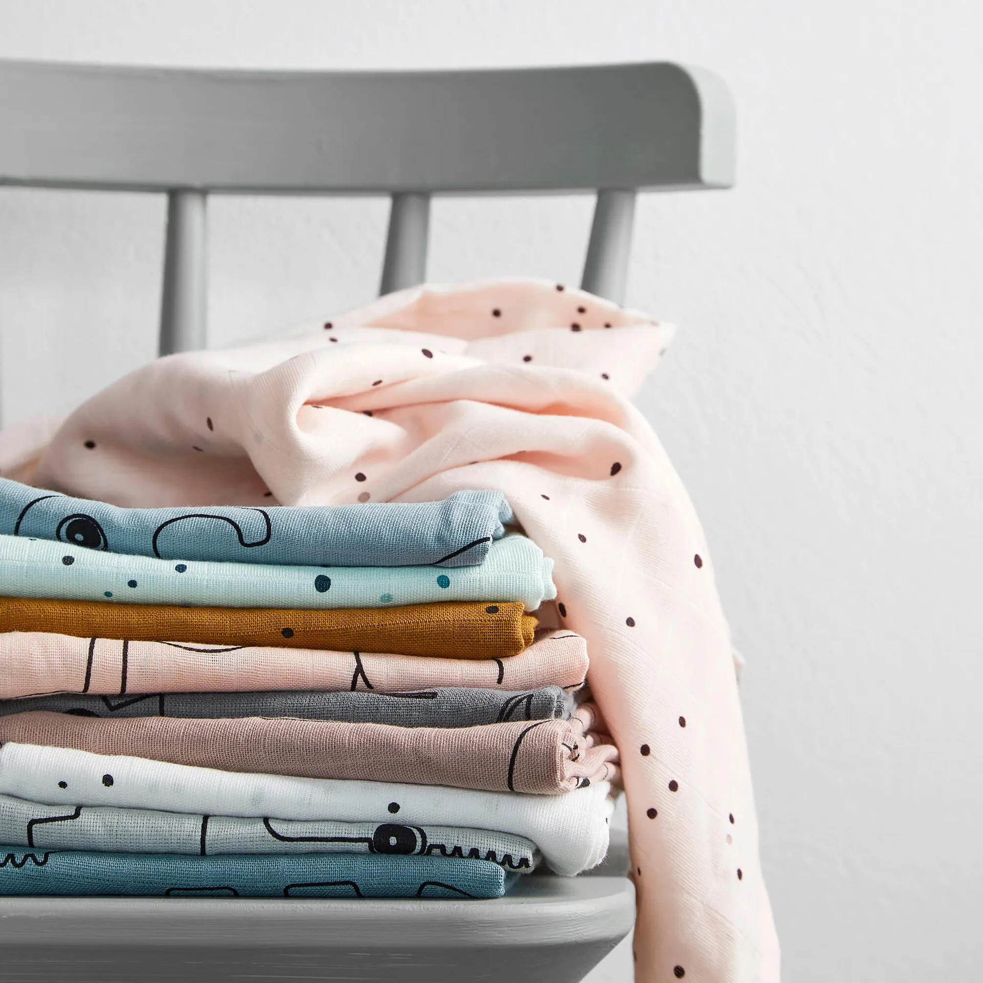 Dreamy Dots tvättlapp 2-pack, Blue Done by deer