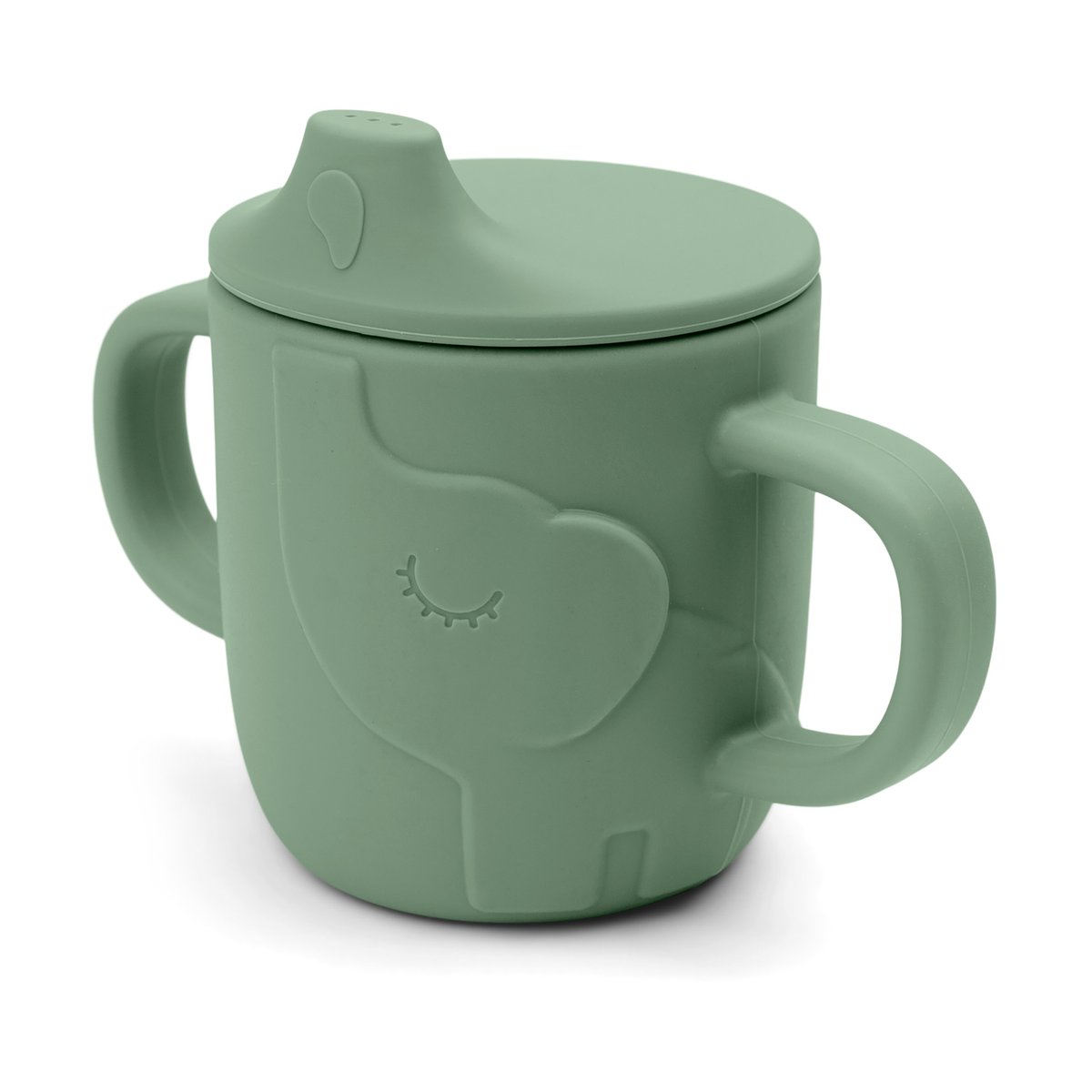 Done by deer Elphee peekaboo pipmugg 12 cl Green | Skandinavisk Design | Kaffekoppar | Grön