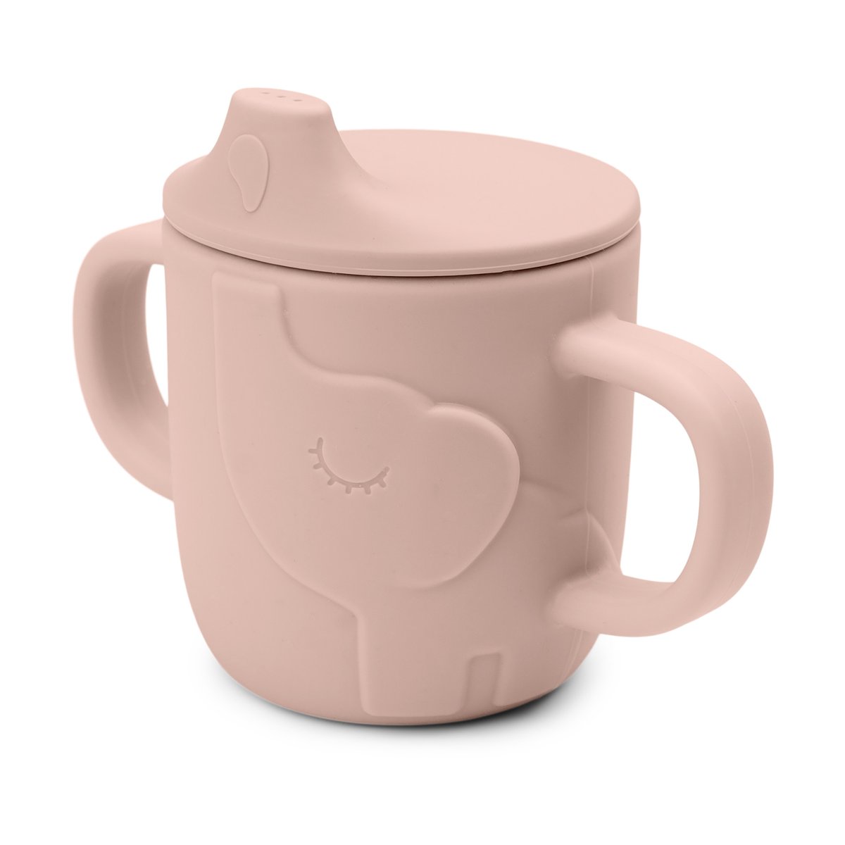 Done by deer Elphee peekaboo pipmugg 12 cl Powder | Skandinavisk Design | Kaffekoppar | Beige