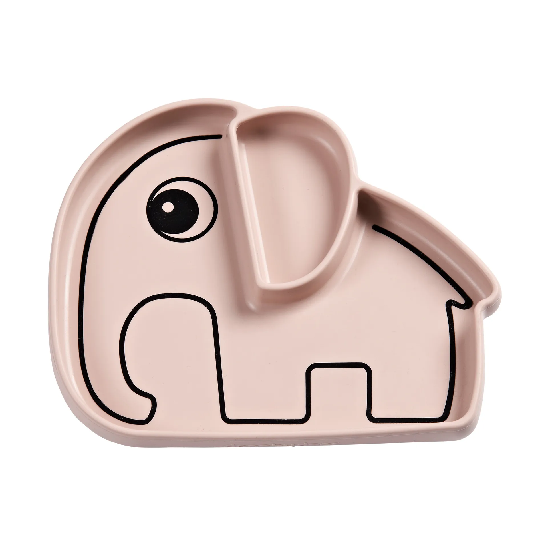 Elphee Stick&Stay barntallrik 17x20 cm, Powder Done by deer