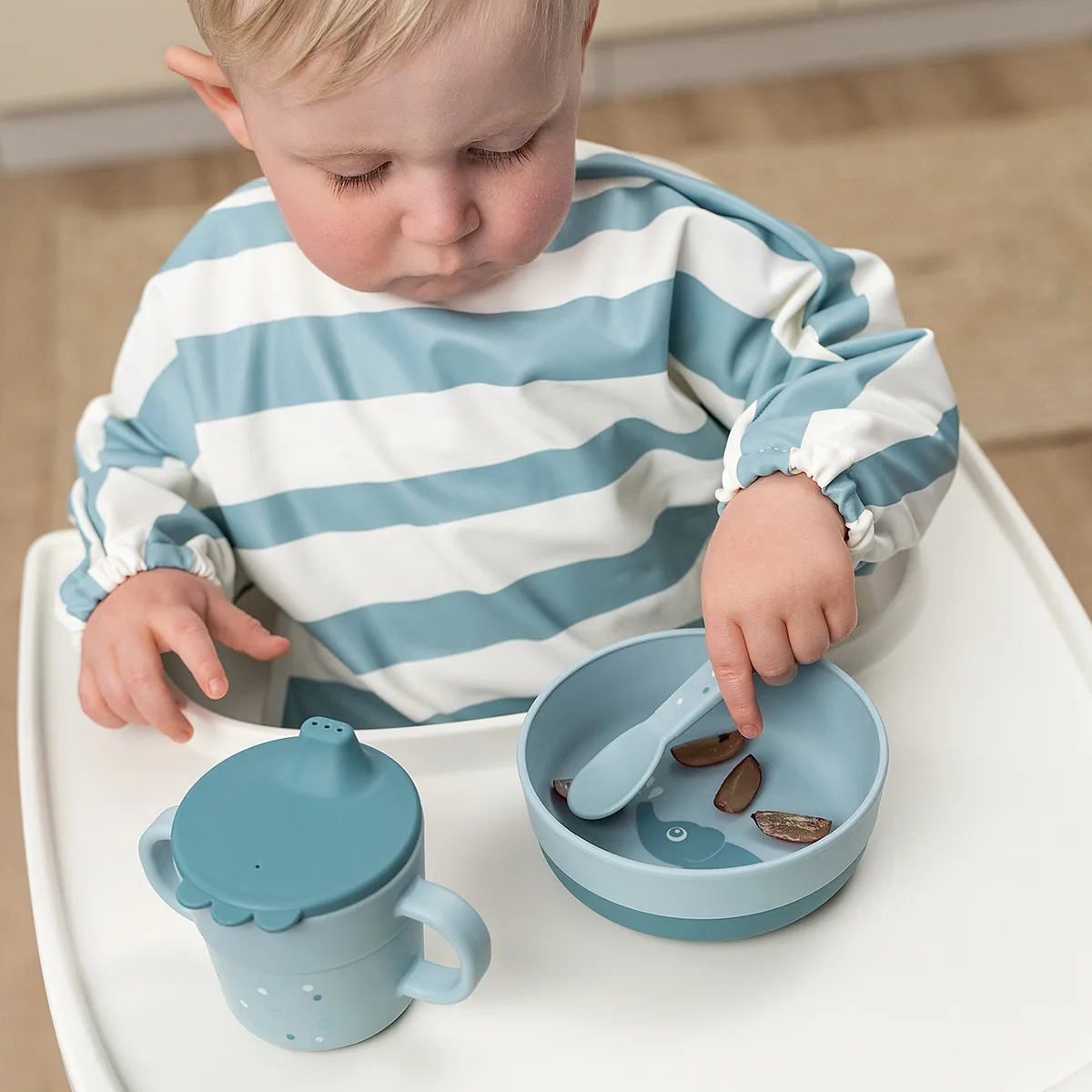 Happy Dots foodie bestickset 3 delar, Blue Done by deer