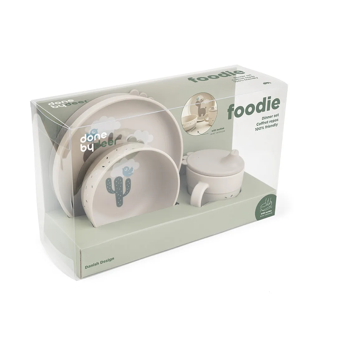 Lalee foodie barnservis 3 delar, Sand Done by deer