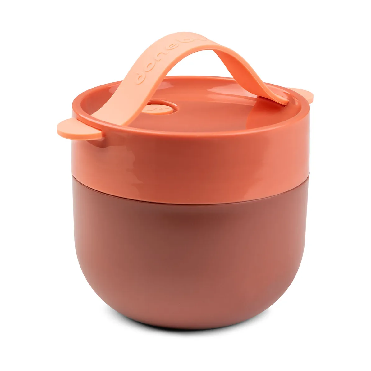 Done by deer To Go lunchlåda 11 cm Papaya | Skandinavisk Design | Matlådor | Röd