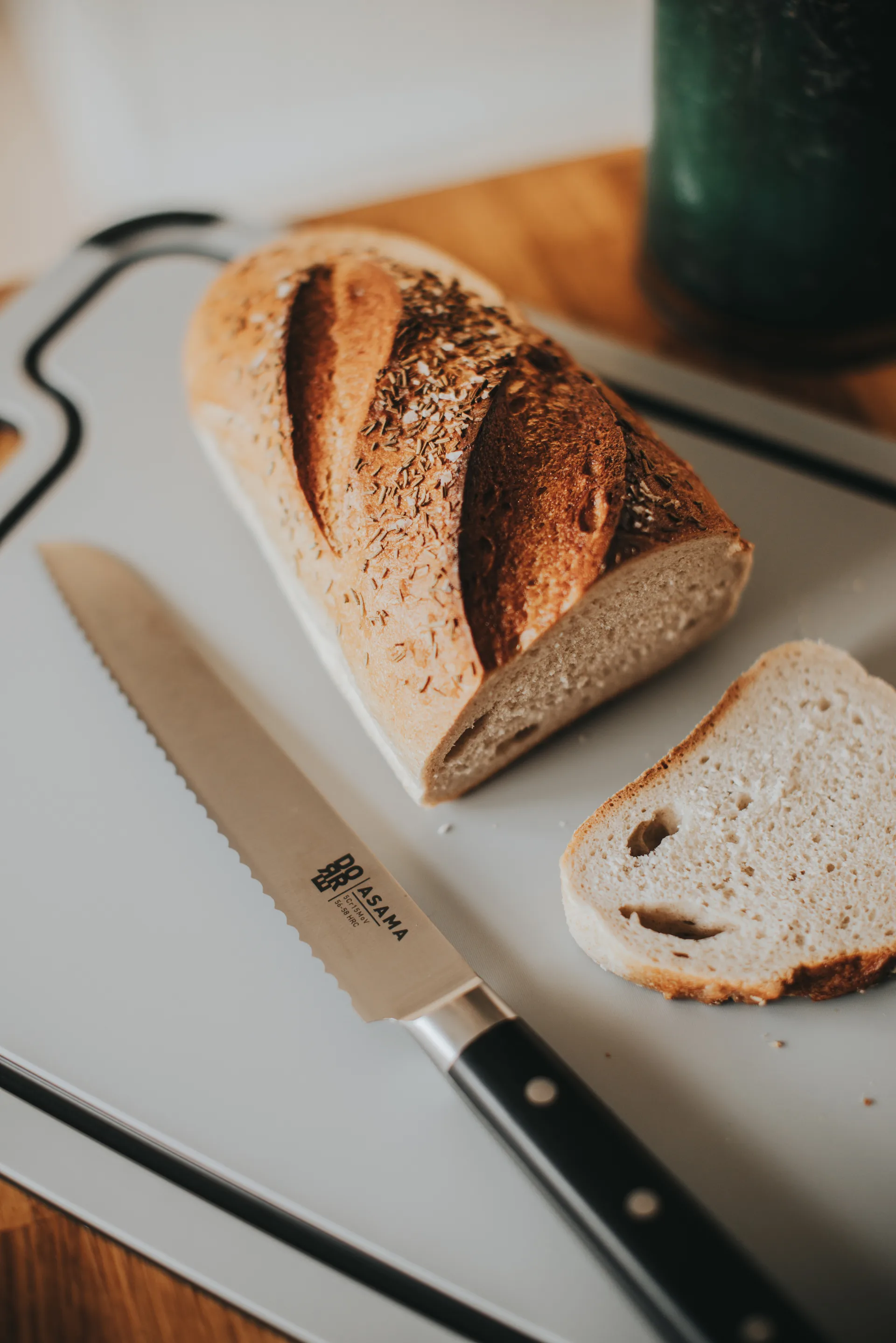 Asama brödkniv 20 cm, Rostfritt stål Dorre