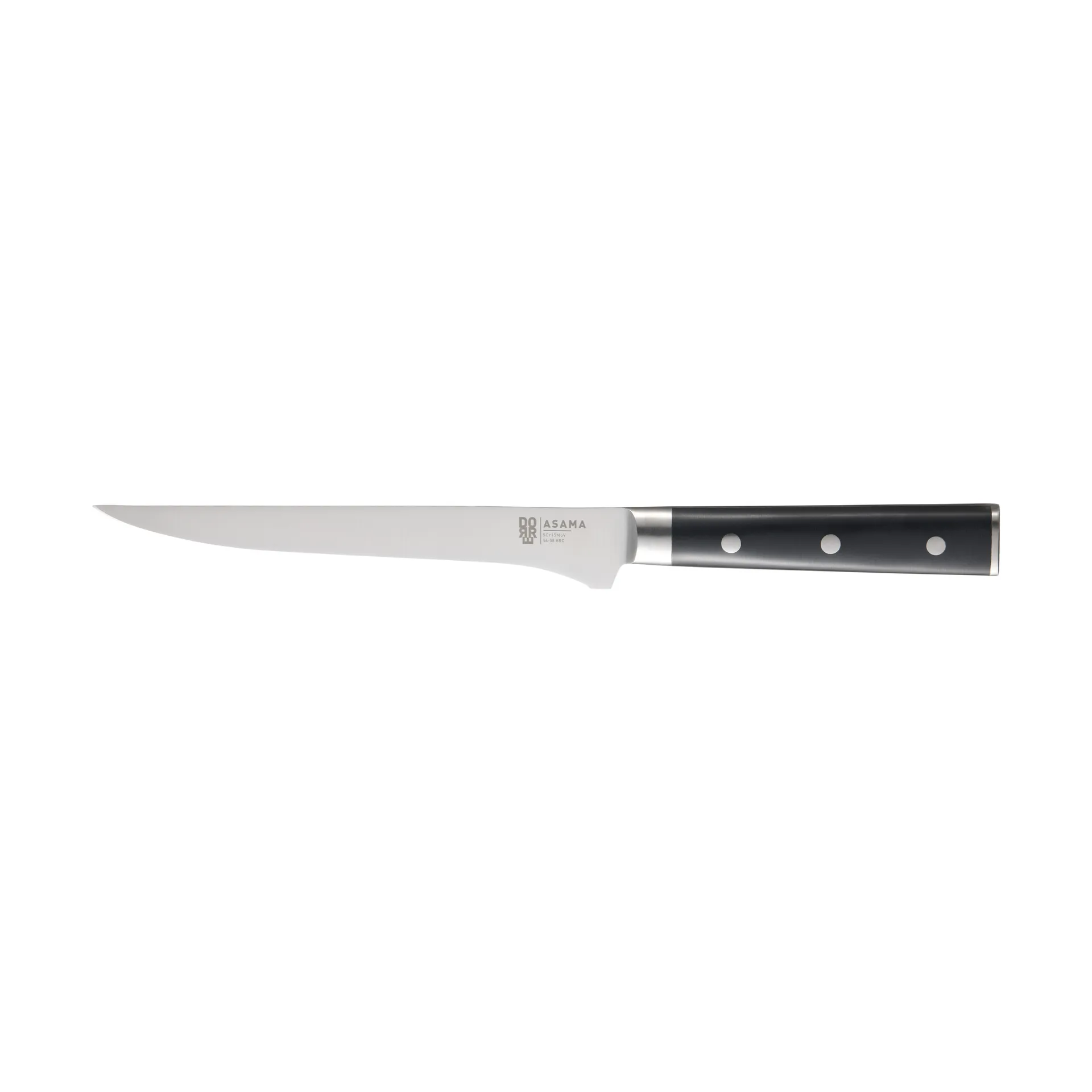 Asama Filékniv längd 29,5 cm, Svart handtag Dorre