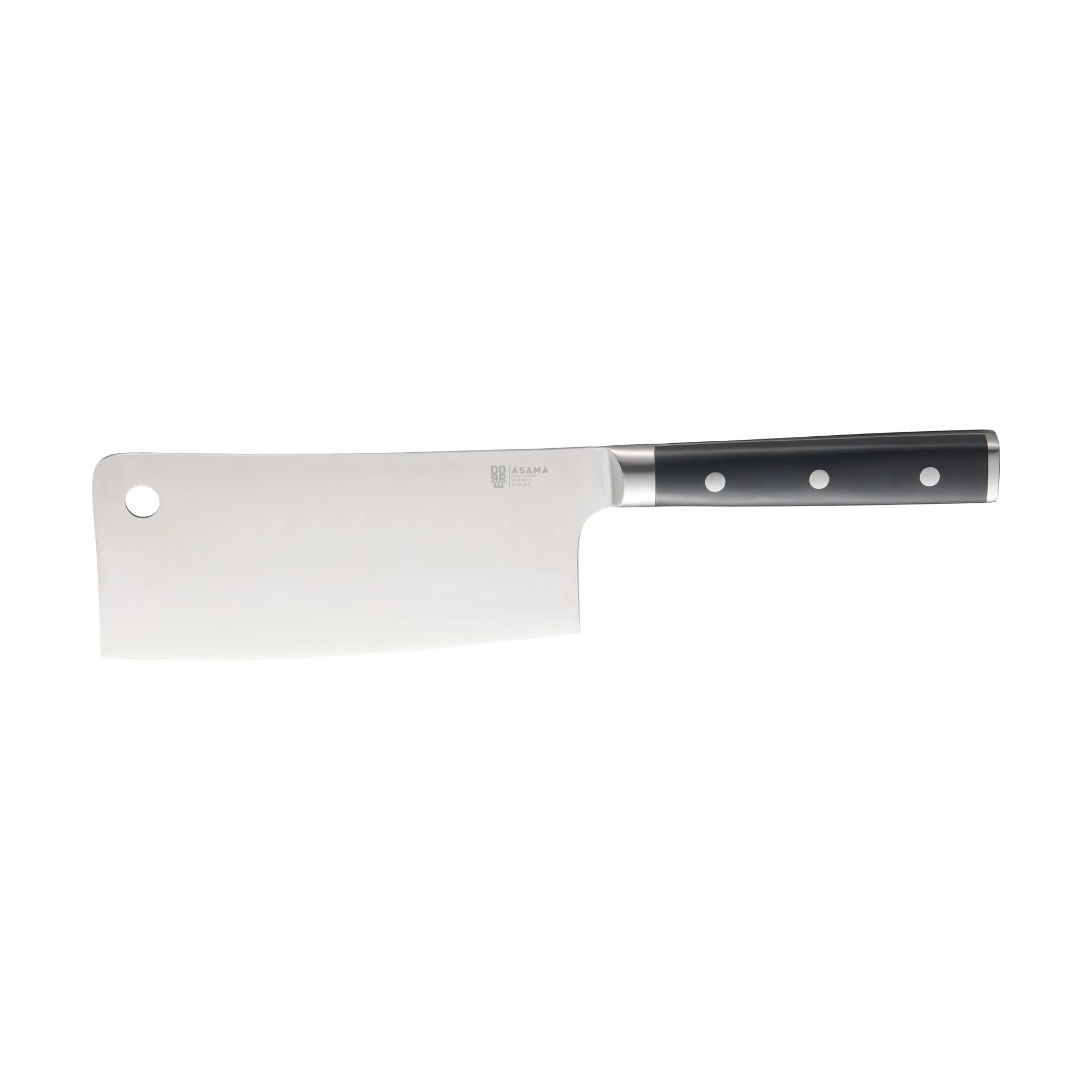 Asama Kinesisk kockkniv 18 cm, Svart handtag Dorre