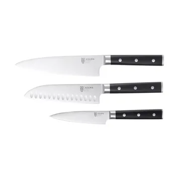 Asama knivset - Rostfritt stål, 3 delar - Dorre