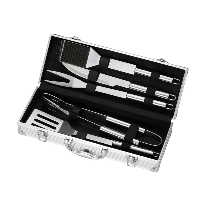 BBQ grillset - Rostfritt stål, 5 delar, presentlåda - Dorre