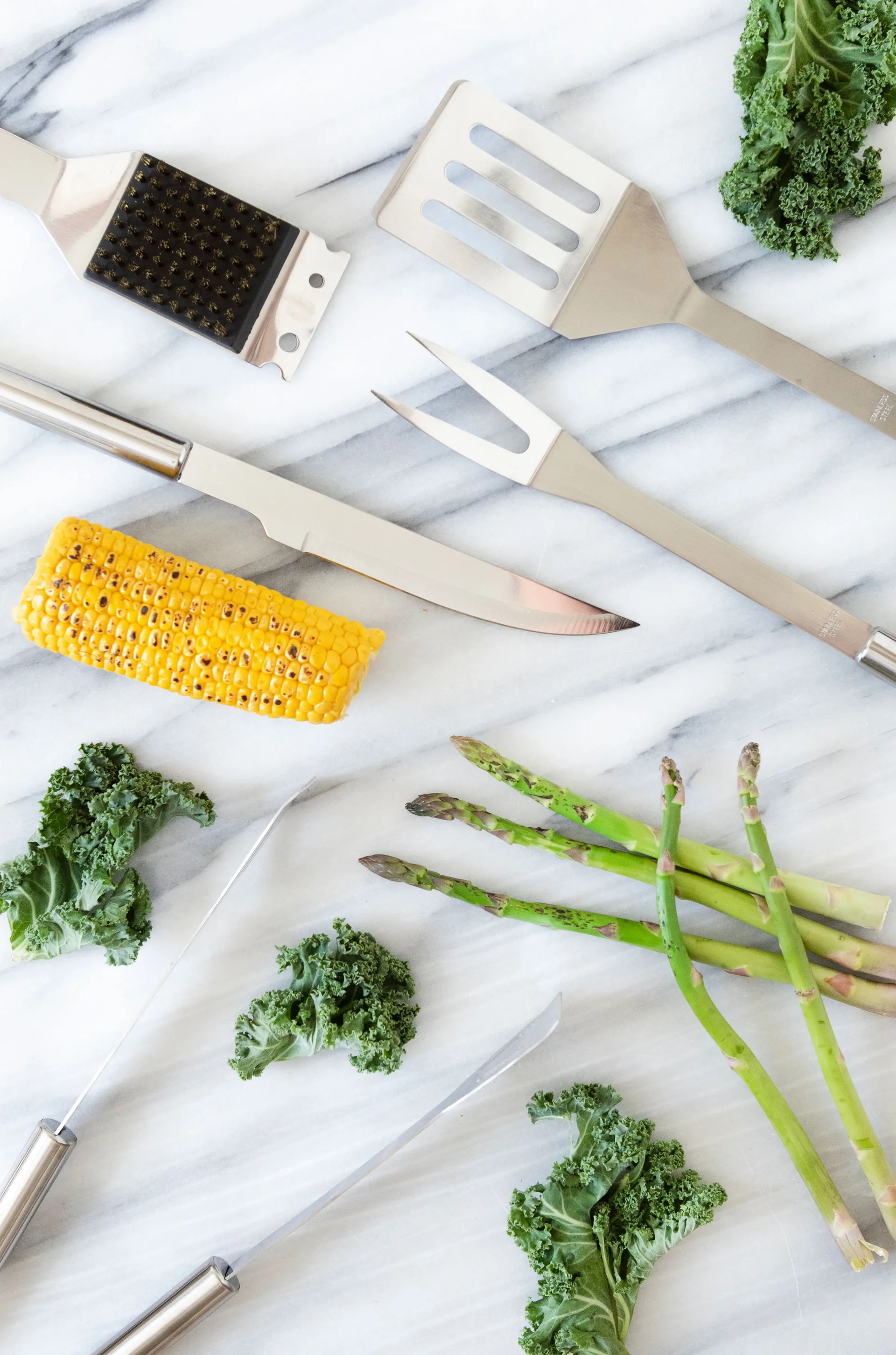 BBQ grillset, Rostfritt stål, 5 delar, presentlåda Dorre