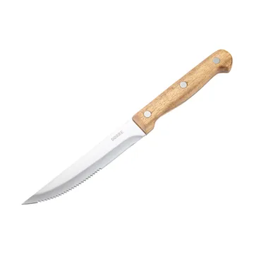 BBQ stekkniv - Rostfritt stål, 6-pack, trälåda akacia, 22,5x2 cm - Dorre