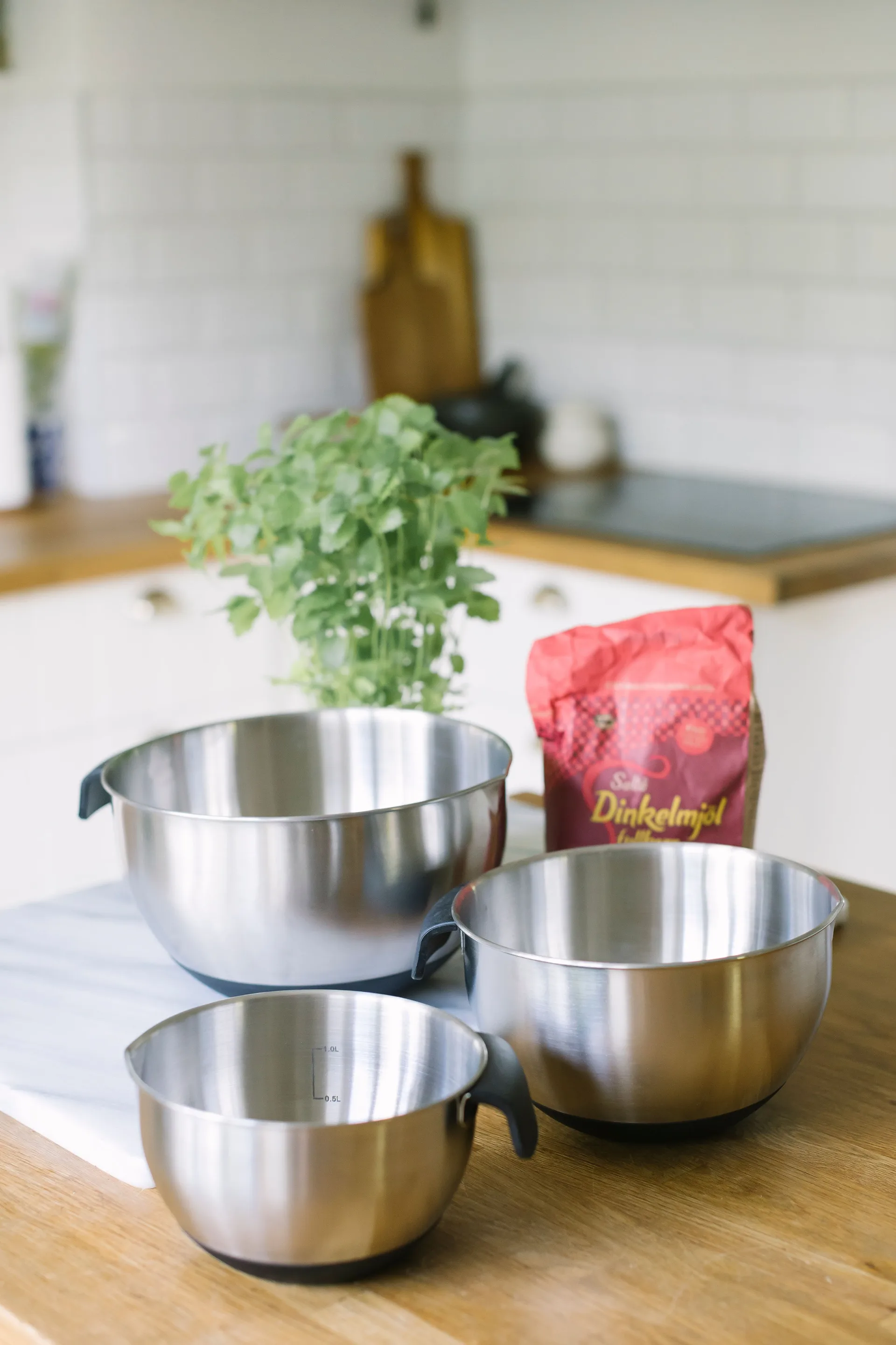 Becca bunke 3 delar, Rostfritt stål Dorre