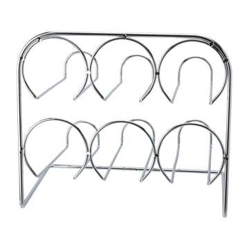 Beda vinställ 6 flaskor 29 cm - Krom - Dorre