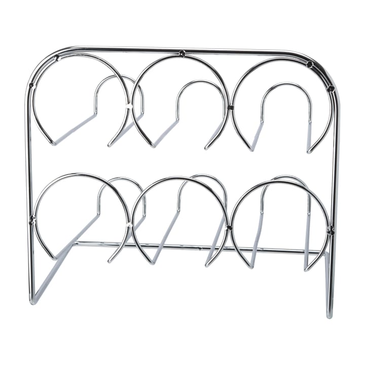 Beda vinställ 6 flaskor 29 cm, Krom Dorre