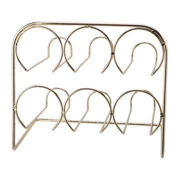 Beda vinställ 6 flaskor 29 cm - Mässing - Dorre