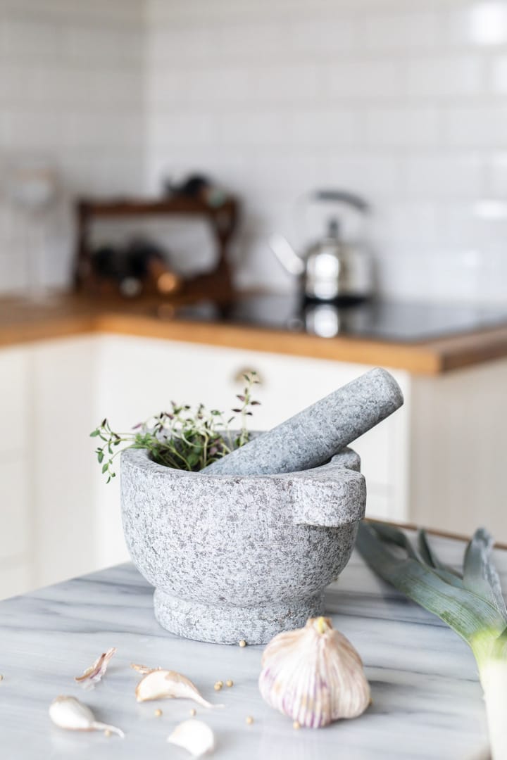 Birkedal mortel Ø22 cm, Granit Dorre