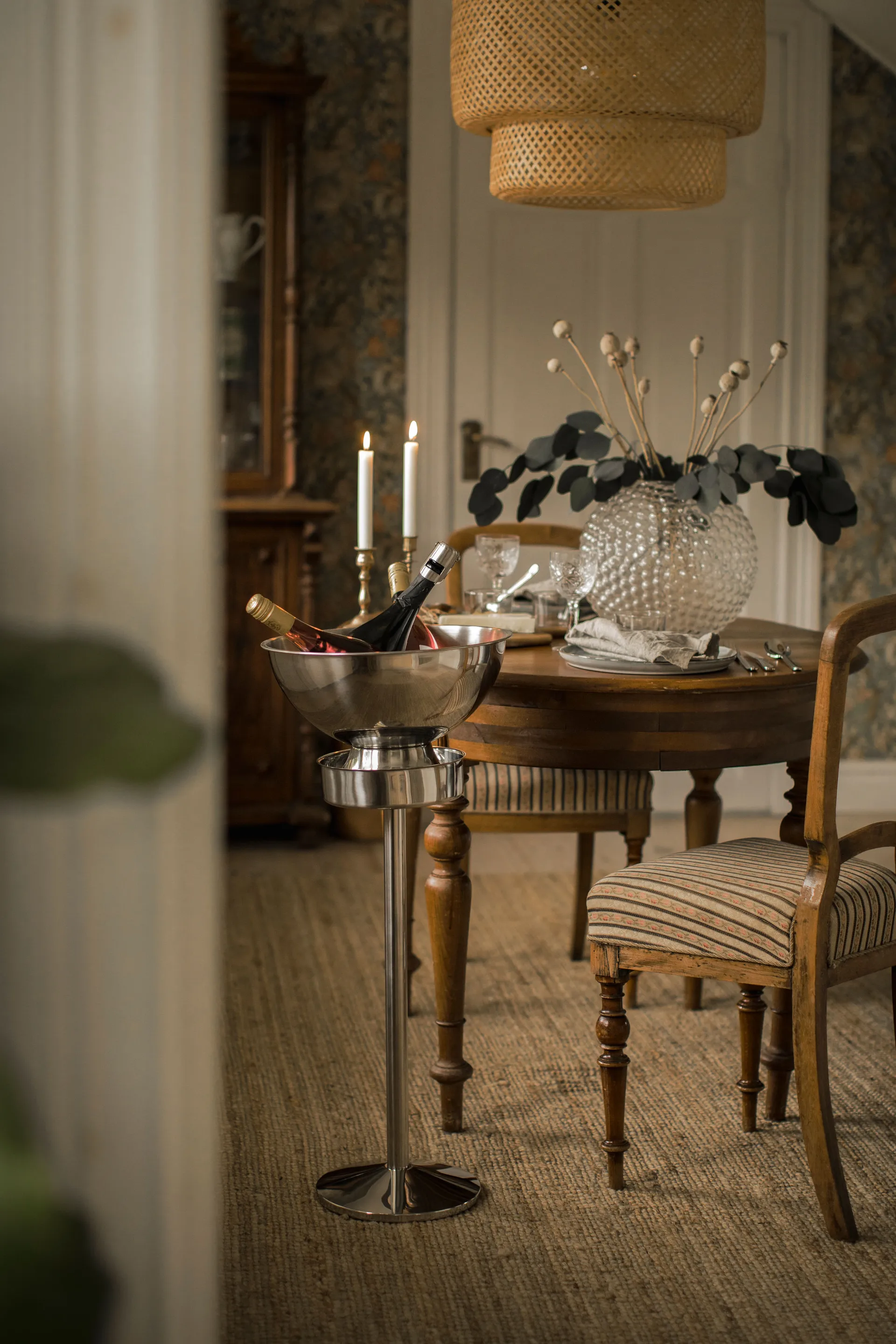 Butler vin- och champagneställning 65 cm, Rostfritt stål Dorre