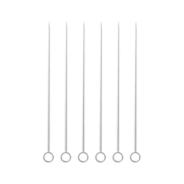 Carita cocktailpinnar 6-pack - Rostfritt stål - Dorre