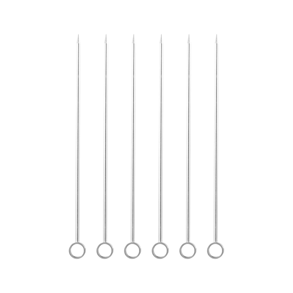 Dorre Carita cocktailpinnar 6-pack Rostfritt stål | Skandinavisk Design | Vin- & bartillbehör | Silverfärgad
