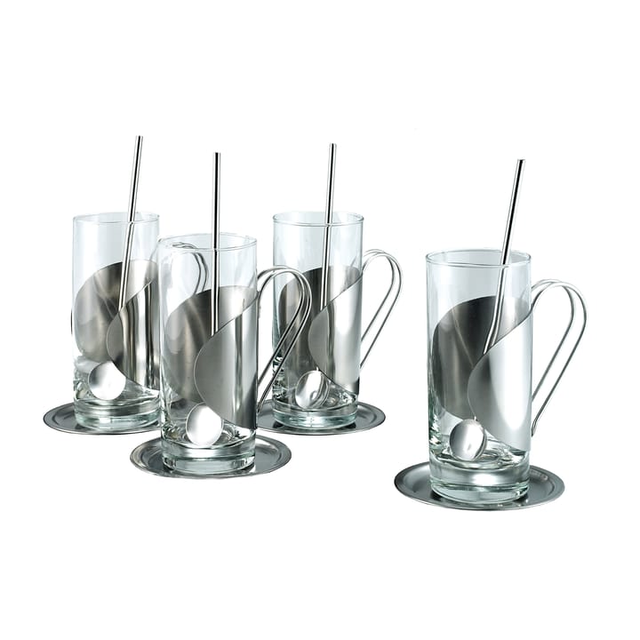 Darry irish coffee set 12 delar - Glas-rostfritt stål - Dorre