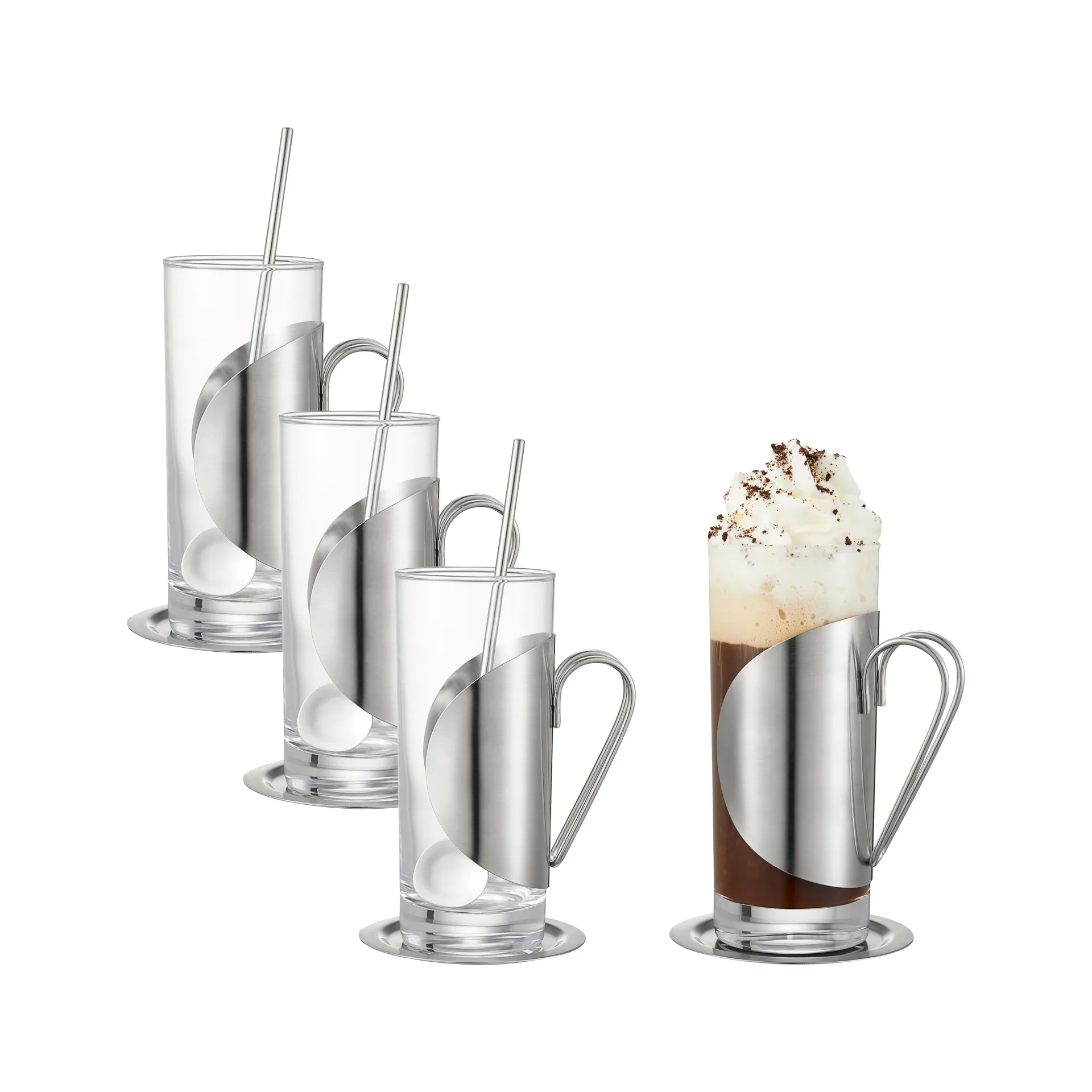 Darry irish coffee set, Glas-rostfritt stål Dorre