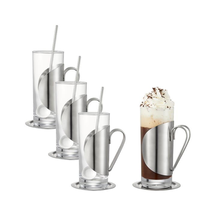 Darry irish coffee set, Glas-rostfritt stål Dorre