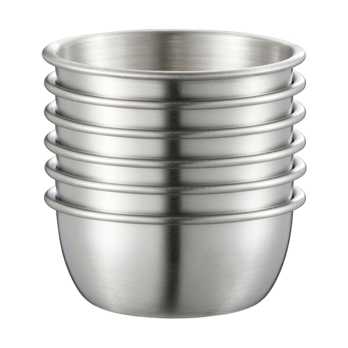 Dorre Dian dippskålar 6-pack Silver | Skandinavisk Design | Serveringsskålar | Silverfärgad