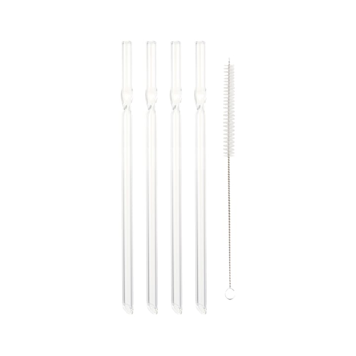 Dora drinkpinne sugrör glas 21 cm 4-pack, Rak Dorre