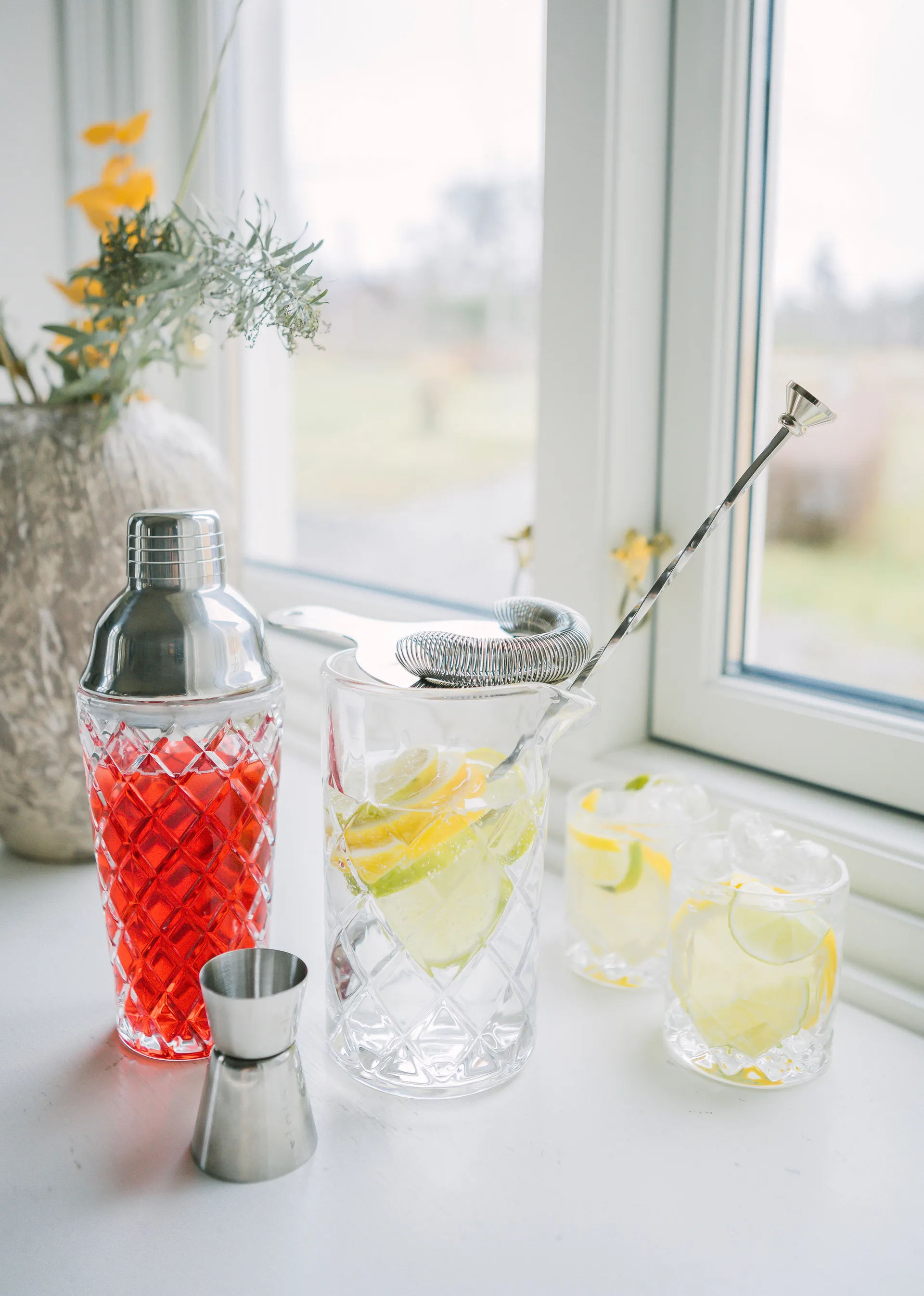 Dylan shaker 40 cl, Glas-rostfritt stål Dorre