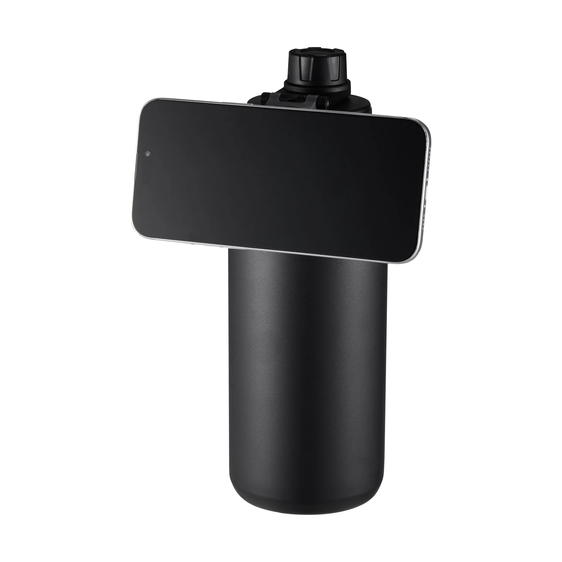 Flory vattenflaska dubbelvägg mobilmagnet 0,9 L, Svart-grå Dorre