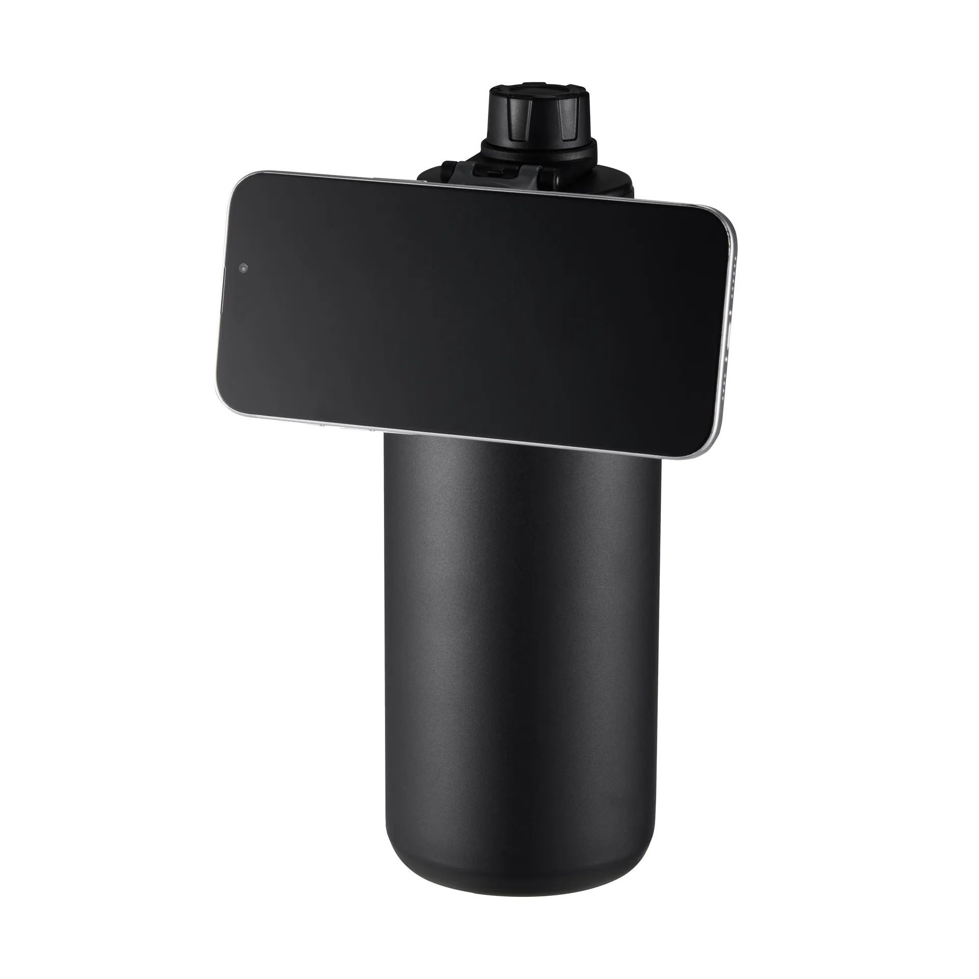 Flory vattenflaska dubbelvägg mobilmagnet 0,9 L, Svart-lila Dorre