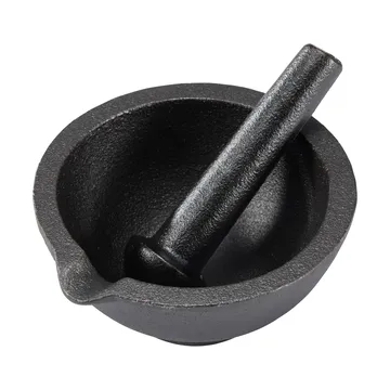 Gilly gjutjärnsmortel - Svart, 13x13x6,3 cm - Dorre