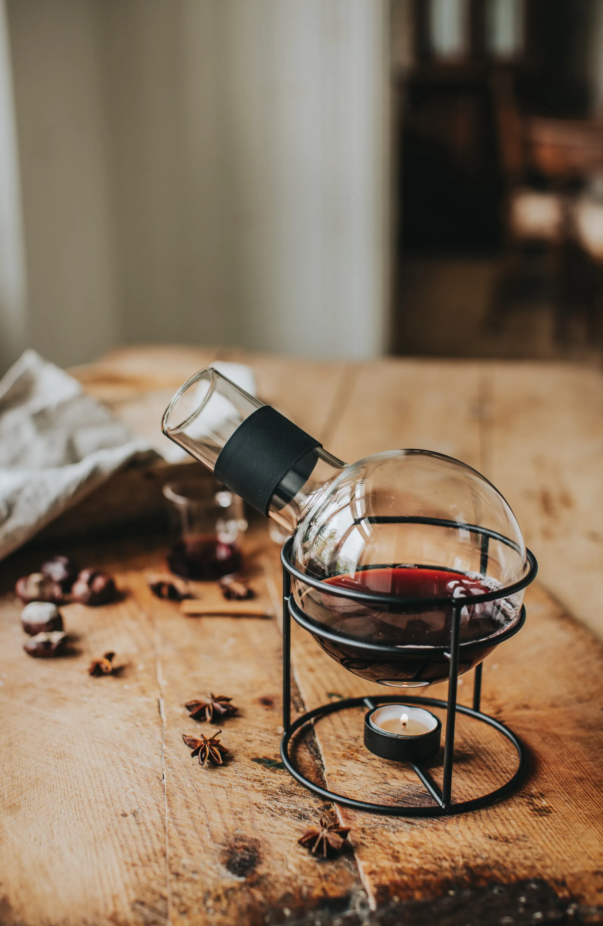 Glora Glöggkolv glas 1,3 L, Svart Dorre