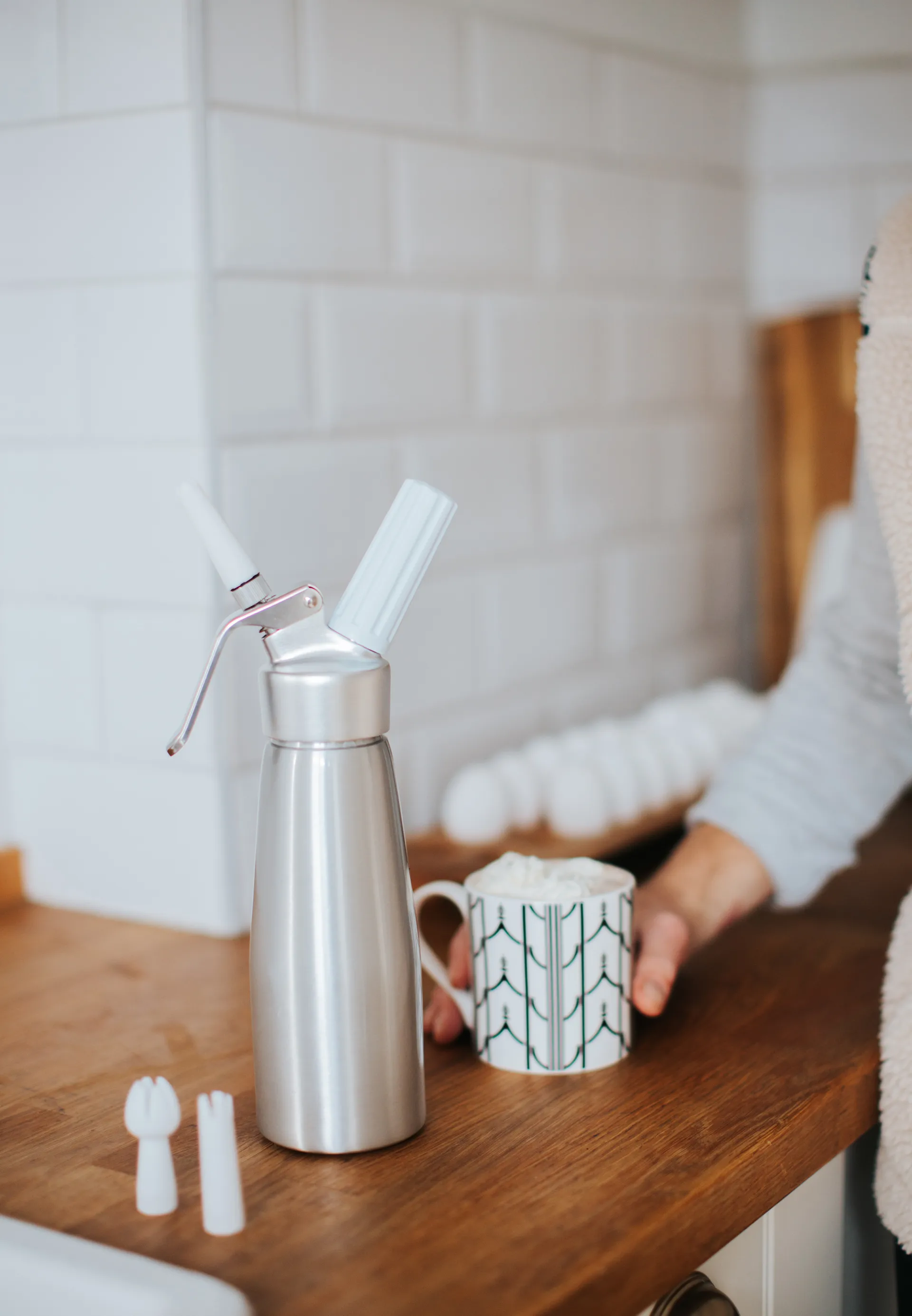 Grette sifon 0,5 liter, Silver Dorre