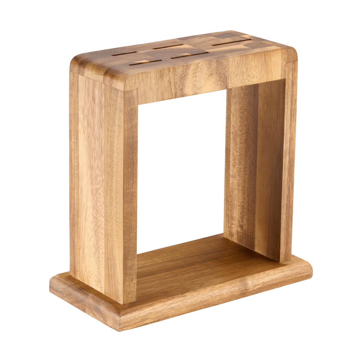 Dorre Kaira knivställ 23,4 cm Akacia trä | Skandinavisk Design | Knivblock | Brun