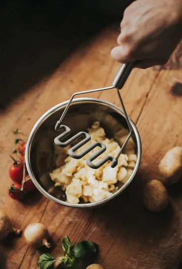 Pam potatisstöt - Rostfritt stål, silikon, 24x12x9 cm - Dorre