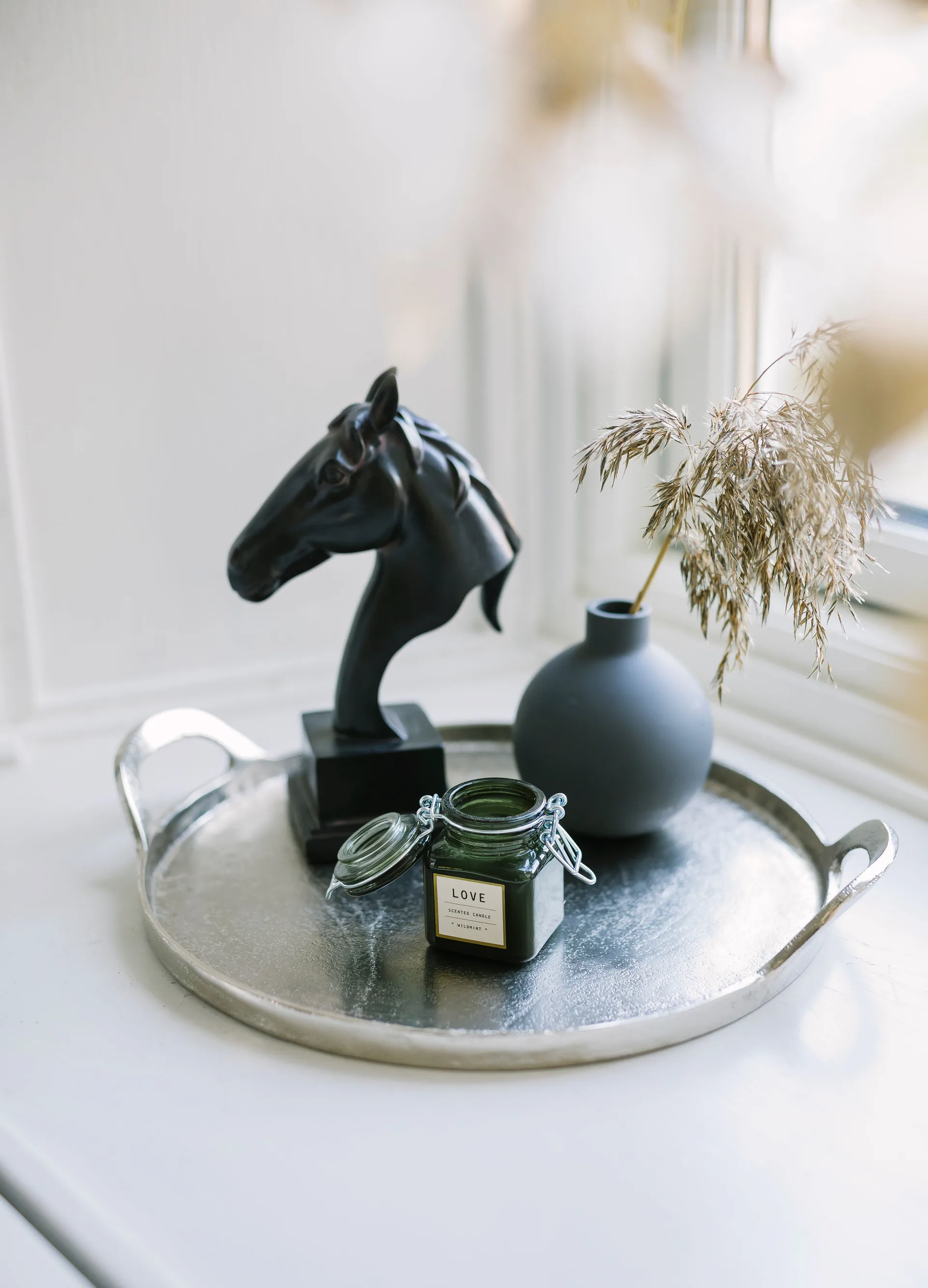 Saba serveringsbricka Ø34 cm, Aluminium Dorre