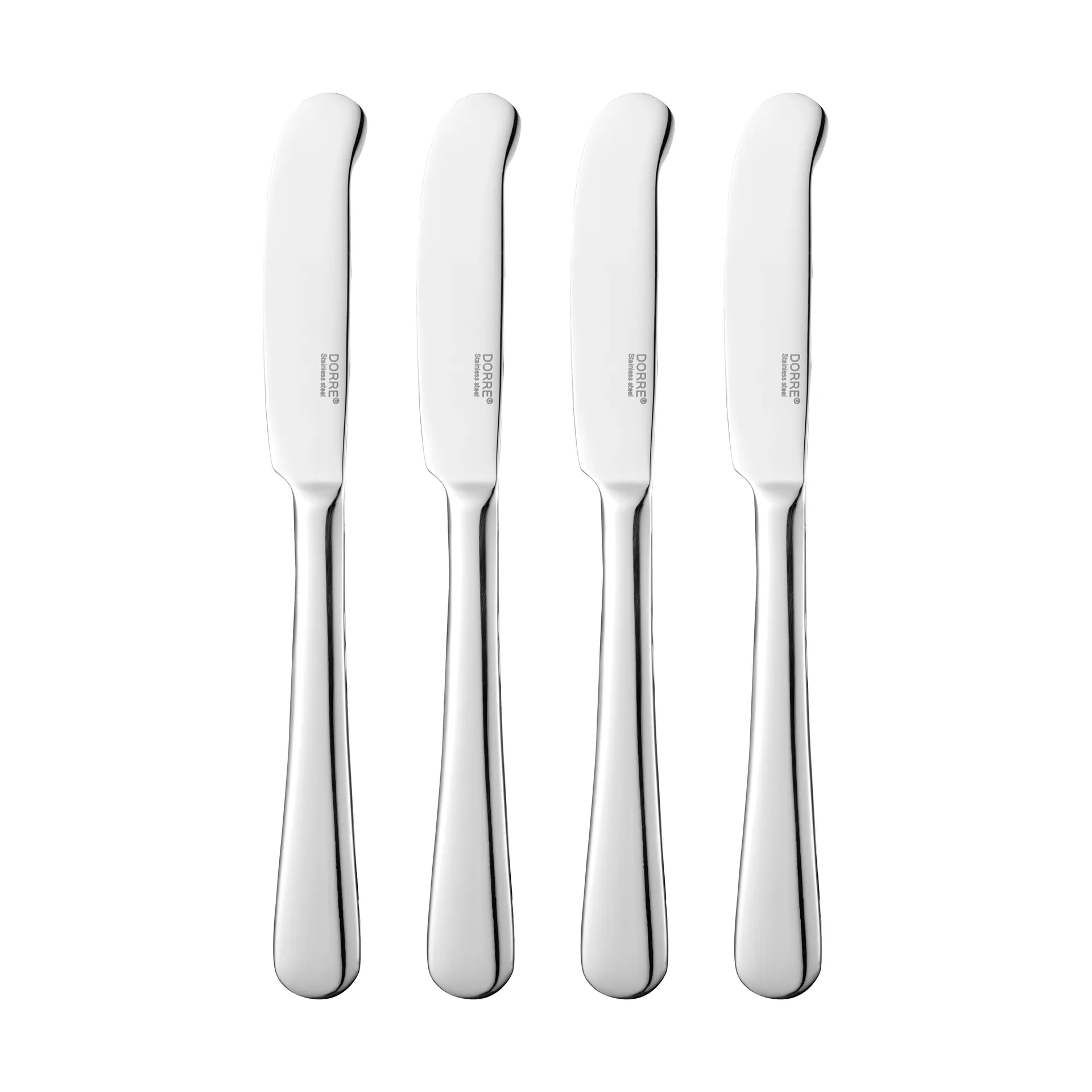 Sheli smörkniv, Rostfritt stål, 4-pack, 16,2 cm Dorre