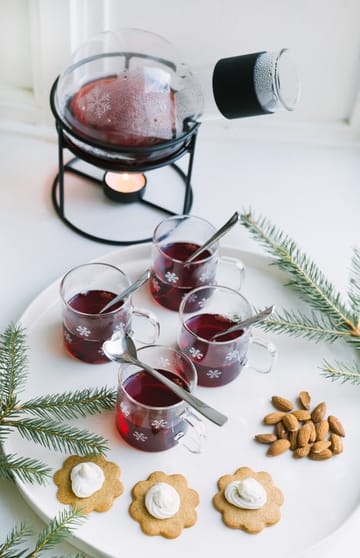 Snöstjärna glöggkolv 1,3 L - Glas-järn - Dorre