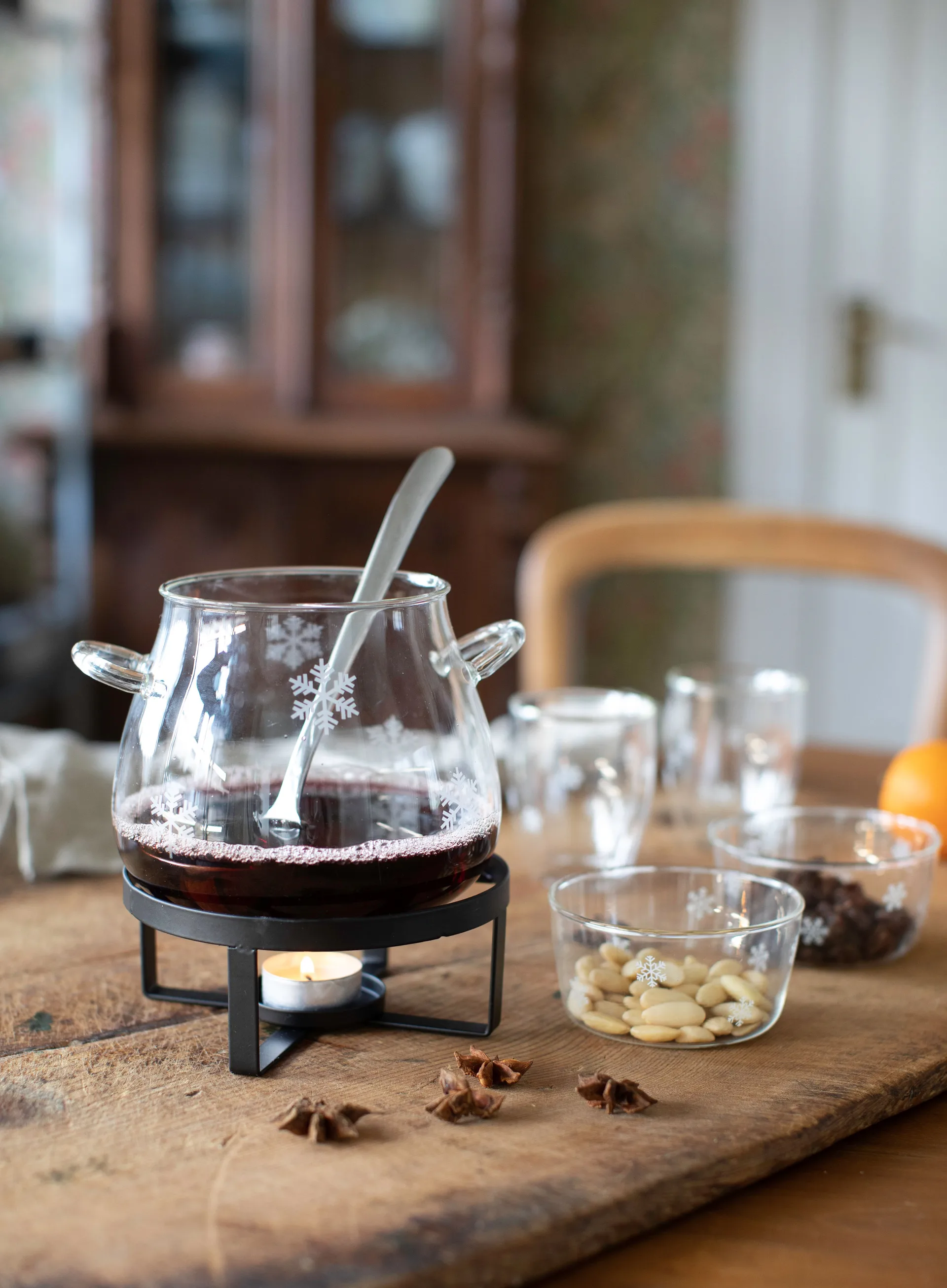 Snöstjärna glöggryta 1,2 L, Glas Dorre