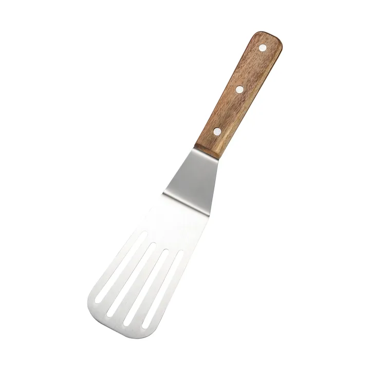 Steph stekspade slitsad - Rostfritt stål, akaciaträ, 28 cm - Dorre