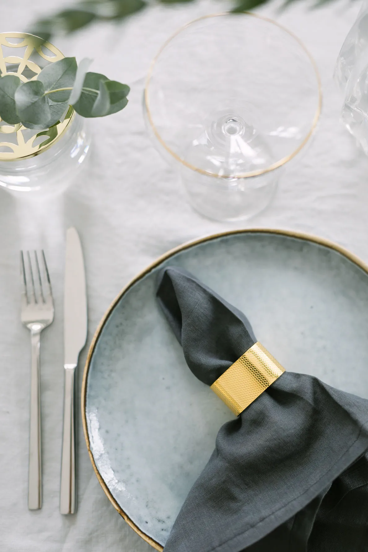 Svea servettringar 6-pack, Mässing Dorre