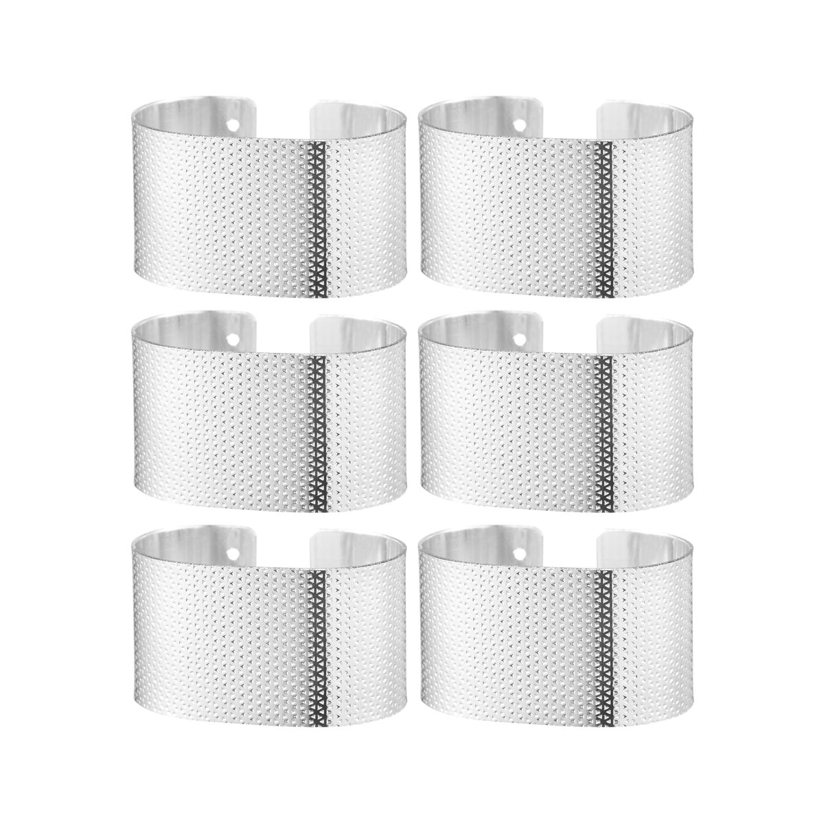 Dorre Svea servettringar 6-pack Silver | Skandinavisk Design | Servettringar & Servettställ | Silverfärgad