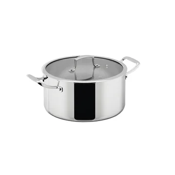 Trivence gryta - Rostfritt stål, glaslock, 7 L - Dorre