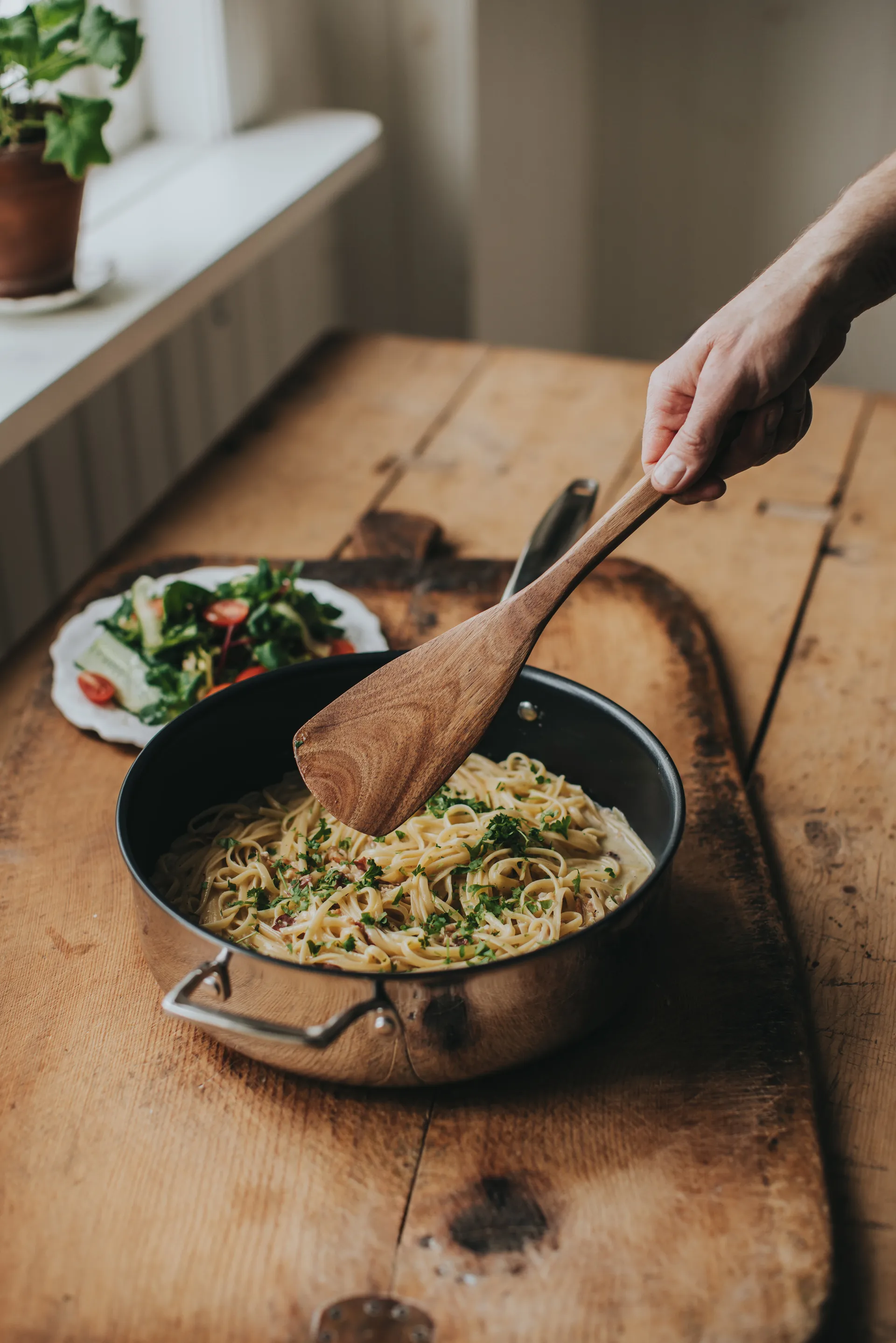 Trivence traktörpanna keramisk beläggning, Rostfritt stål, glaslock, Ø28 cm Dorre