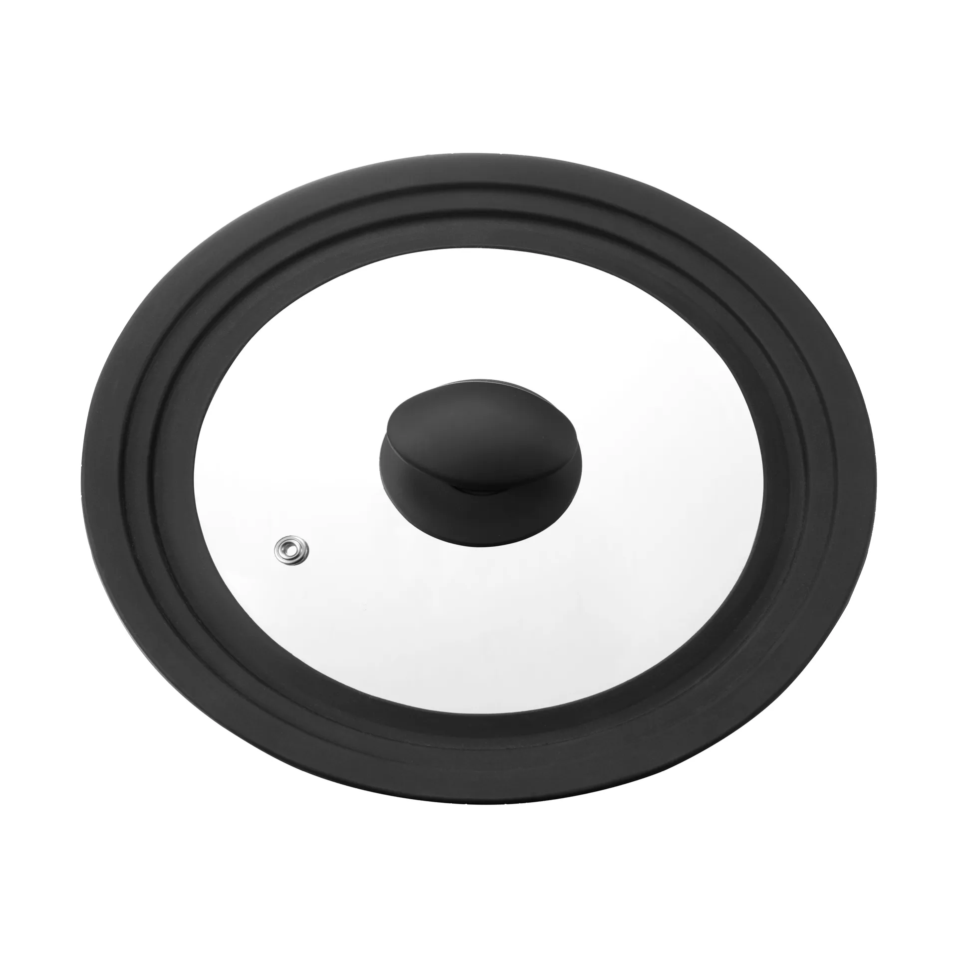 Una universallock 20/22/24 cm, Glas-svart silikon Dorre